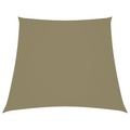 vidaXL Sonnensegel Oxford-Gewebe Trapezförmig 3/4x3 m Beige