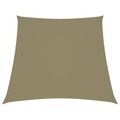 vidaXL Sonnensegel Oxford-Gewebe Trapezförmig 4/5x4 m Beige