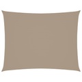 vidaXL Sonnensegel Oxford-Gewebe Rechteckig 2x3,5 m Taupe