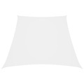 vidaXL Sonnensegel Oxford-Gewebe Trapezförmig 4/5x4 m Weiß