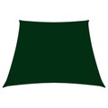 vidaXL Sonnensegel Oxford-Gewebe Trapezförmig 4/5x3 m Dunkelgrün