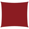 vidaXL Sonnensegel Oxford Gewebe Quadratisch 3,6x3,6 m Rot