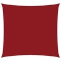 vidaXL Sonnensegel Oxford-Gewebe Quadratisch 4x4 m Rot