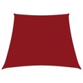 vidaXL Sonnensegel Oxford-Gewebe Trapezförmig 4/5x3 m Rot
