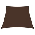 vidaXL Sonnensegel Oxford-Gewebe Trapezförmig 4/5x3 m Braun