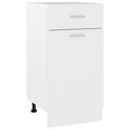 vidaXL Schubunterschrank Weiß 40x46x81,5 cm Spanplatte