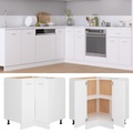 vidaXL Eckunterschrank Weiß 75,5x75,5x80,5 cm Spanplatte