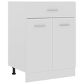 vidaXL Schubunterschrank Weiß 60x46x81,5 cm Spanplatte