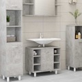 vidaXL Badezimmerschrank Betongrau 60x32x53,5 cm Spanplatte