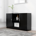 vidaXL Sideboard Schwarz 120x30,5x70 cm Spanplatte