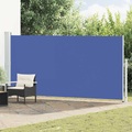 vidaXL Ausziehbare Seitenmarkise 180x500 cm Blau