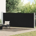 vidaXL Ausziehbare Seitenmarkise 600x160 cm Schwarz