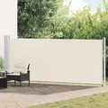 vidaXL Ausziehbare Seitenmarkise 600x160 cm Creme