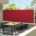 vidaXL Ausziehbare Seitenmarkise 600x160 cm Rot