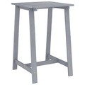 vidaXL Garten-Stehtisch Grau 70x70x104 cm Akazie Massivholz