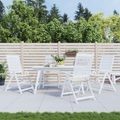 vidaXL Gartenstuhl-Sitzkissen 4 Stk. Creme 50x50x4 cm Stoff