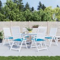 vidaXL Gartenstuhl-Sitzkissen 6 Stk. Blau 50x50x4 cm Stoff