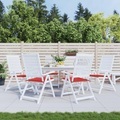 vidaXL Gartenstuhl-Sitzkissen 6 Stk. Rot 50x50x4 cm Stoff