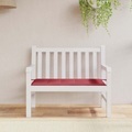 vidaXL Gartenbank-Auflage Weinrot 100x50x4 cm Stoff
