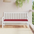 vidaXL Gartenbank-Auflage Weinrot 150x50x4 cm Stoff
