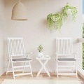 vidaXL Gartenstuhl-Sitzkissen 2 Stk. Grau 40x40x4 cm Stoff