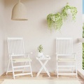 vidaXL Gartenstuhl-Sitzkissen 2 Stk. Creme 40x40x4 cm Stoff