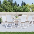 vidaXL Gartenstuhl-Sitzkissen 6 Stk. Taupe 40x40x4 cm Stoff
