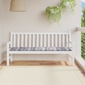 vidaXL Gartenbank-Auflage Graues Karomuster 180x50x4 cm Stoff