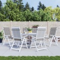 vidaXL Gartenstuhl-Auflagen 6 Stk. Grau 120x50x4 cm