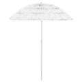 vidaXL Strandschirm Weiß 180 cm