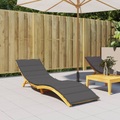 vidaXL Sonnenliegen-Auflage Anthrazit 200x70x4 cm Stoff