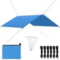 vidaXL Outdoor Tarp 4x4 m Blau