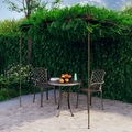 vidaXL Garten-Rosenbogen Antik-Braun 3x3x2,5 m Eisen