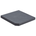 vidaXL, vidaXL Sonnenschirm-Gewichtsplatte Schwarz Granit Quadratisch 25 kg