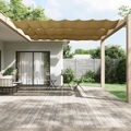 vidaXL Senkrechtmarkise Beige 180x1000 cm Oxford-Gewebe