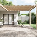 vidaXL Senkrechtmarkise Taupe 100x1000 cm Oxford-Gewebe