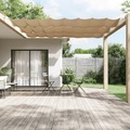vidaXL Senkrechtmarkise Taupe 100x1200 cm Oxford-Gewebe