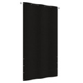 vidaXL Balkon-Sichtschutz Schwarz 120x240 cm Oxford-Gewebe