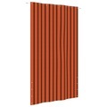 vidaXL Balkon-Sichtschutz Orange und Braun 160x240 cm Oxford-Gewebe