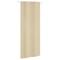 vidaXL Balkon-Sichtschutz Beige 100x240 cm Oxford-Gewebe