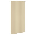 vidaXL Balkon-Sichtschutz Beige 120x240 cm Oxford-Gewebe