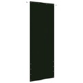 vidaXL Balkon-Sichtschutz Dunkelgrün 80x240 cm Oxford-Gewebe