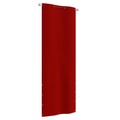 vidaXL Balkon-Sichtschutz Rot 80x240 cm Oxford-Gewebe