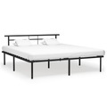 vidaXL Bettgestell Schwarz Metall 180x200 cm