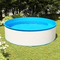 vidaXL, vidaXL Planschbecken 350x90 cm Weiß