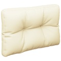 vidaXL, vidaXL Palettensofa-Kissen Creme 60x40x12 cm