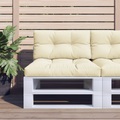 vidaXL Palettensofa-Kissen 2 Stk. Cremeweiß
