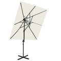 vidaXL Ampelschirm mit Lüftung Sandfarben 250x250 cm