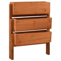 vidaXL, vidaXL Pflanzkübel Klappbar Orange 60x14x75 cm Massivholz Tanne
