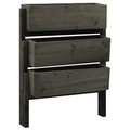 vidaXL, vidaXL Pflanzkübel Klappbar Grau 60x14x75 cm Massivholz Tanne